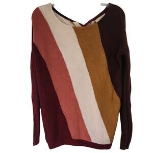 Sezane Le Fil Rouge Pull Crepin Sweater Women's Small Merino Wool Cotton Silk